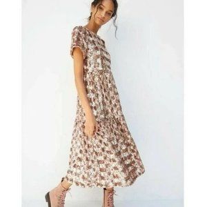 NWT Anthropologie Maeve Bernadette Gold Sequin Party Dress $228 S